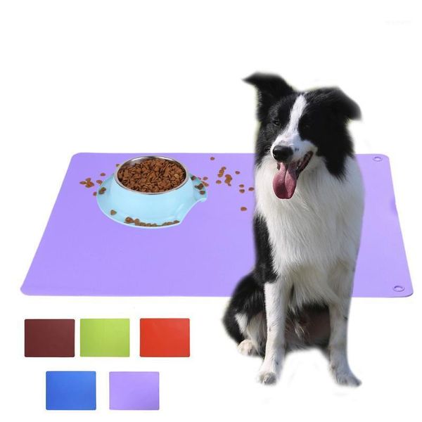 

kennels & pens pet pad silicone dog feeding mat waterproof rubber large for cat feeder placemat protects your floor supply1