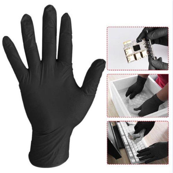 

hygiene dishwashing latex 100pcs/pack service home nitrile catering kitchen garden disposable gloves ship