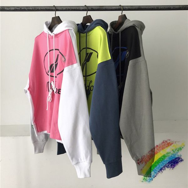 

2021 ss patchwork hoodie men women 1 fashion sweatshirts pullover, Black