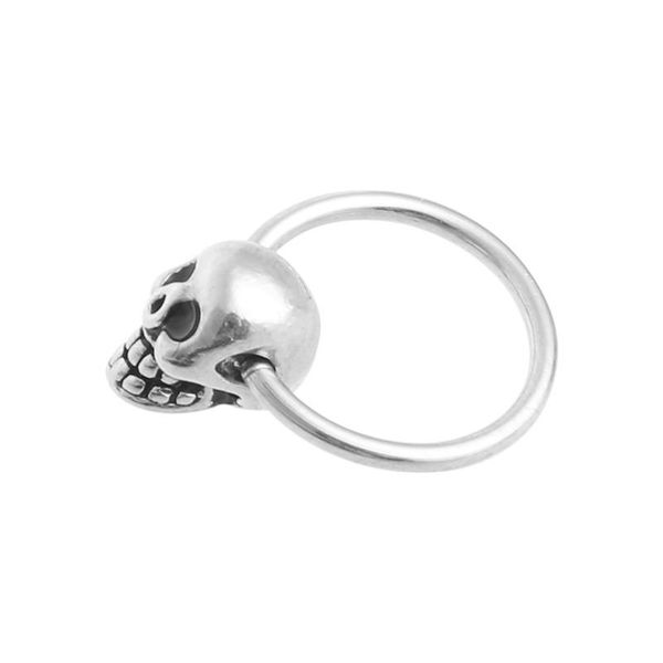 

fashion design stainless steel skull round small hoop loop earrings for womens cluster paved earing jewelry, Golden;silver