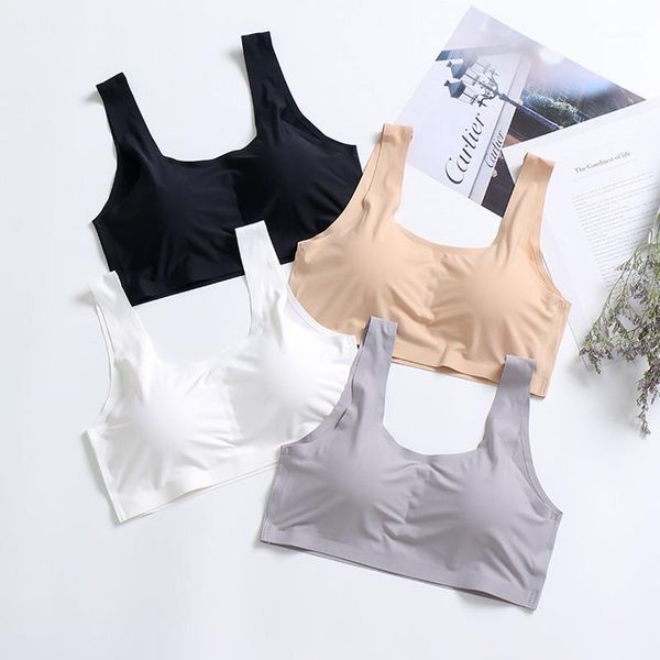 

women seamless wire bra three quarters cup cotton breathable underwear bras solid push up bra1, Red;black