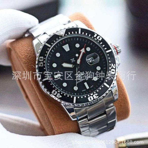 

solid calendar quartz steel strip waterproof luminous padi optical kinetic energy prospex series sne437p1, Slivery;brown