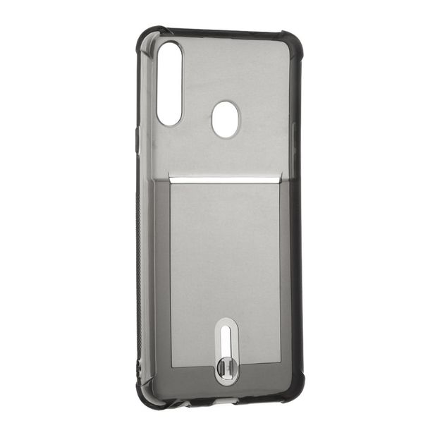 

for galaxy a10s transparent shockproof protective case with card slot