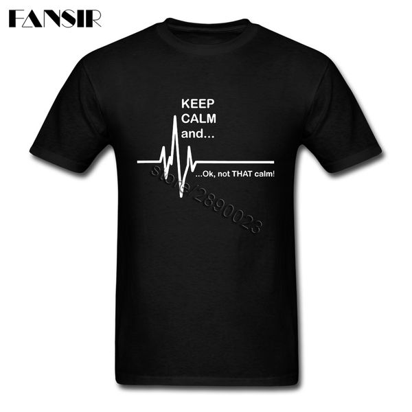 

sport funny keep calm and not that calm tshirt man short sleeve cotton custom men t shirt camisa masculina over size