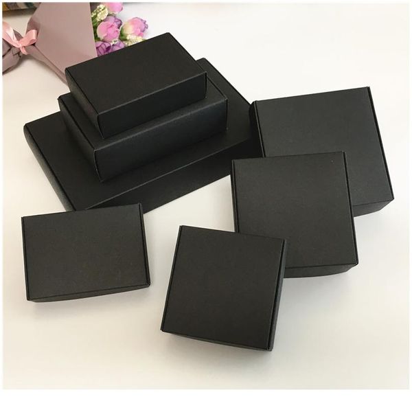 

50pcs new kraft box cute square kraft packaging box wedding party favor supplies handmade soap chocolate candy wedding jlltts