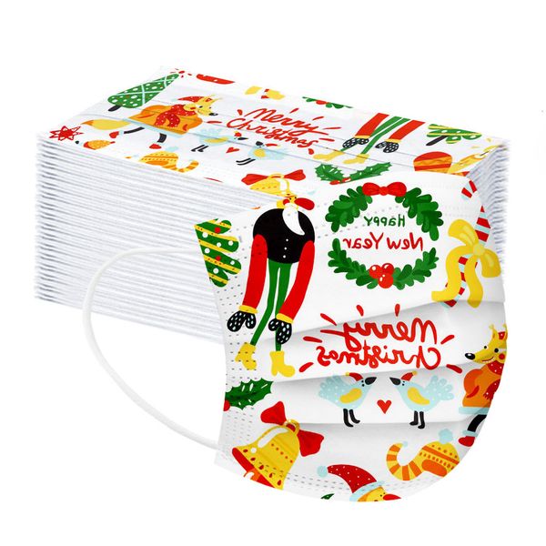 

3ply children's disposable industrial christmas face ear loop 50pc breathable sports cartoon print mask