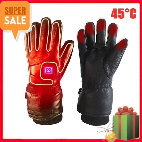

winter heated glove usb electric heating gloves rechargeable winter hand warmer touchscreen anti-cold skiing gloves men1