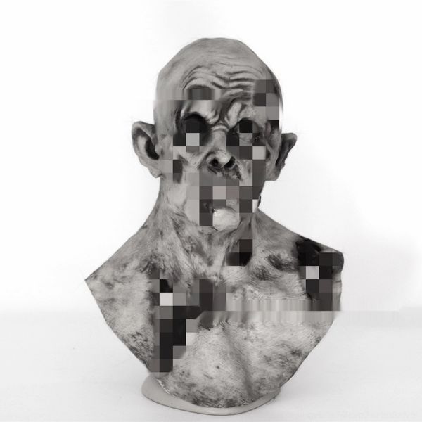 

quiqa halloween horror 8 старичок маска гнилой грудь фильма ужасы латексного головной убор бар и костюмы реквизит призрак дома атмосфера кос