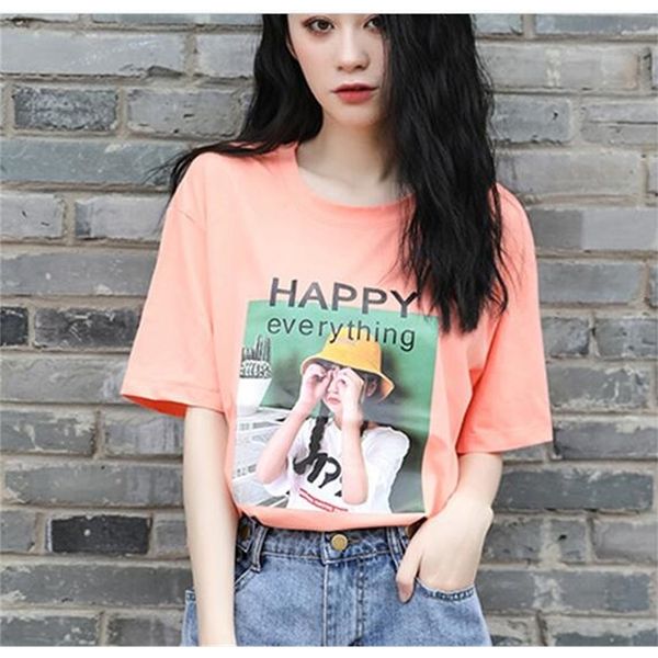 

popular women's t shirt summer cotton material o- neck clothing om916l kec7, White