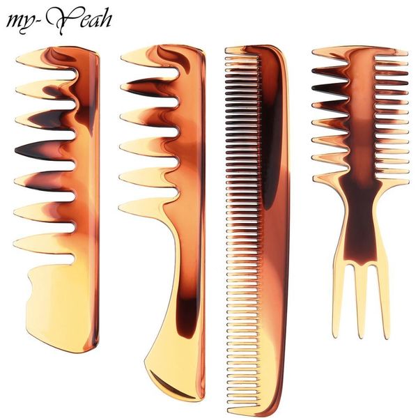 

brushes multifunction brush styling 4 style oil hairdressing man tool woman haircutting slick barber hair comb wmtcjp rimmer, Silver