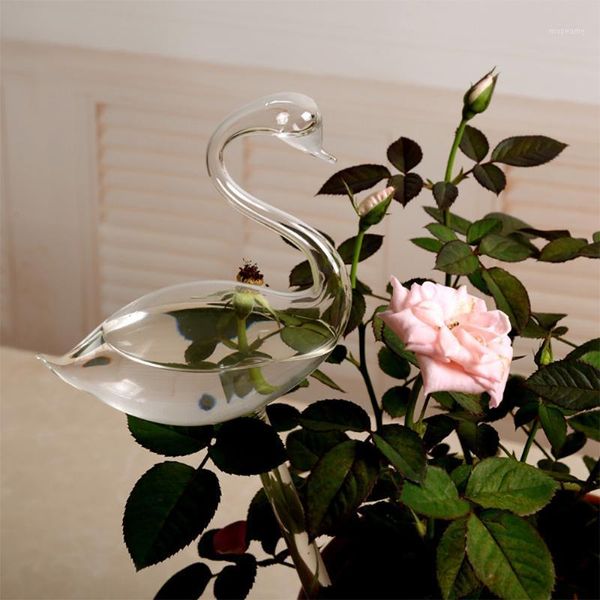 

watering equipments garden flower self containerfor plant device indoor automatic cute swan snail glass sprink1