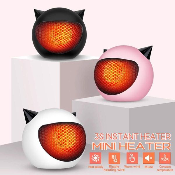 

220/110v fan heater mini heater rapids heating cartoon little devil-shaped deskdormitory radiator foot warmer for winter