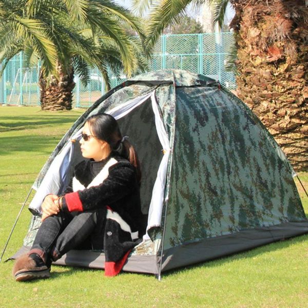 

tents and shelters portable single camouflage camping tent outdoor travel fishing hiking asd881