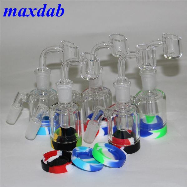 Glass Reclaim Catcher Adapter narghilè 14mm 18mm Maschio Femmina 45 90 Con Reclaimer Dome Nail AshCatcher Per fumare Acqua Bong Dab Rigs