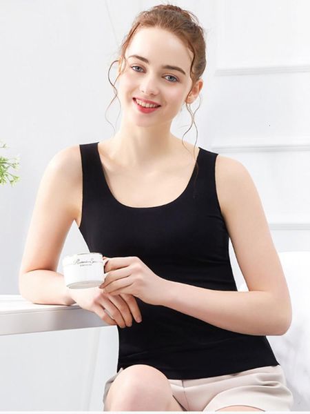 

2021 summer u neck tank camis women fitted sleeveless vest t shirt soft white black pluse size sport causal