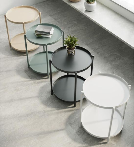 

small tea table simple modern mini bedroom bedside table living room sofa side a few things corner a few small round tables