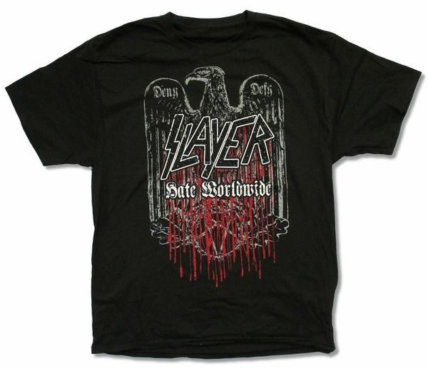 

slayer hate worldwide tour 2011 black t shirt new official thrash metal tee shirt fashion sport hooded sweatshirt hoodie