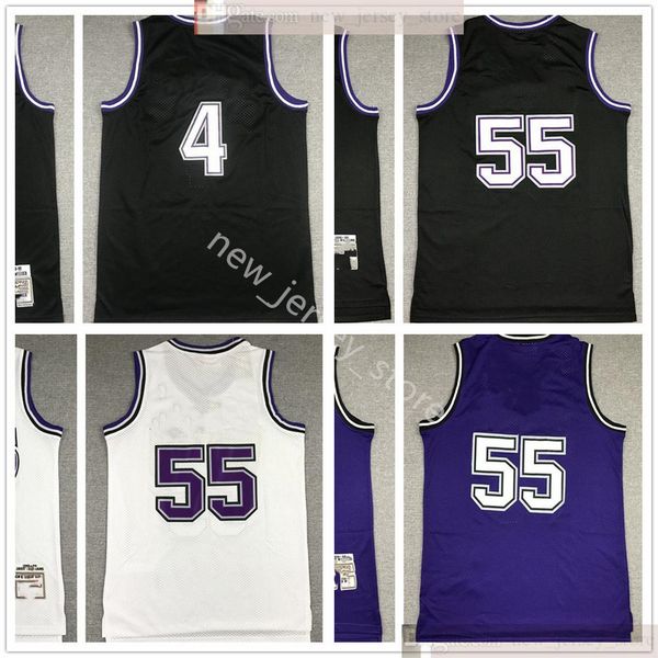 

retro stitched jerseys man white black purple jerseys size s m  xl xxl wholesale, Black;yellow