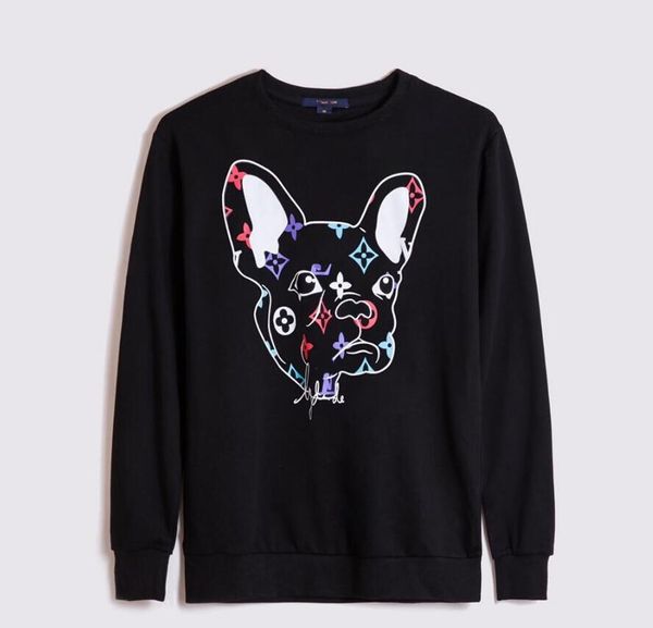 

men's long sleeve t-shirt spring autumn trend bottom unlined upper garment spring clothes men's small unlined upper garment popula, Black