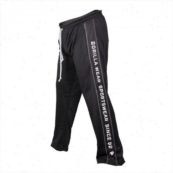 

straight joggers sweatpants mens fashion casual thin pants male plus size 3xl loose breathable streetwear trousers, Black