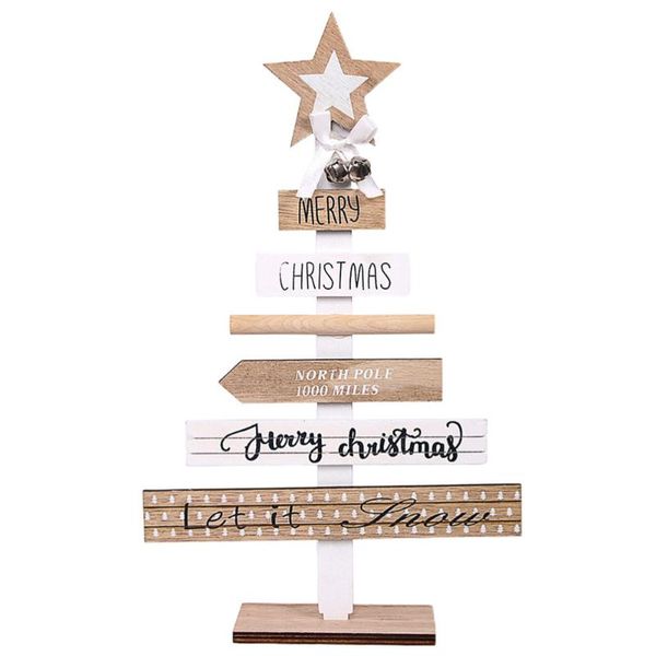 

christmas decorations 1pc ornament deskdecor wooden xmas for party home