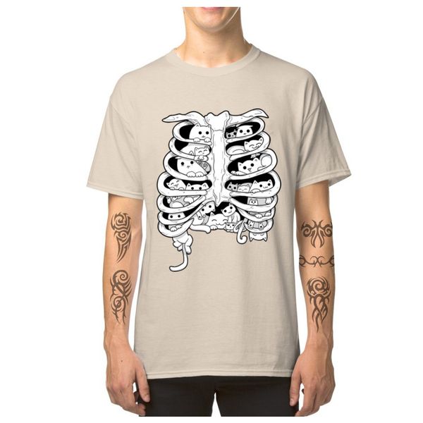 

cat body rib bones love cat male clothes father gift tees lovely summer short sleeve healthy sport hooded sweatshirt hoodie t shirt