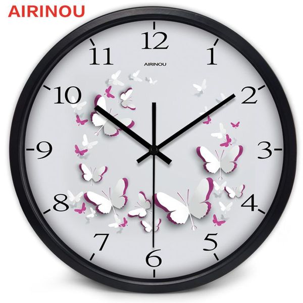 

creative metal glass 2020 new clock non ticking sound silent wall clock
