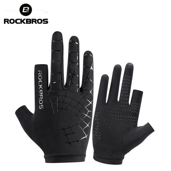 

rockbros cycling bike gloves touch screen breathable elasticity men women driving hiking outdoor mtb bicycle gloves bbycfv alice_bag, Black