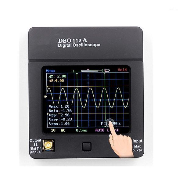 

dso112a tft mini digital oscilloscope touch screen portable usb oscilloscope interface 2mhz 5msps1