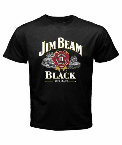 

jim beam bourbon whiskey black label regular fit mens black t shirt спорта толстовка с капюшоном толстовка