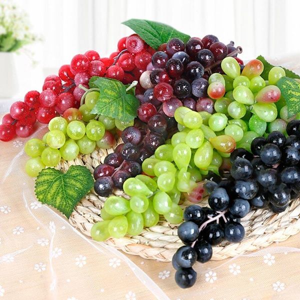 

party decoration mini simulation fruit 36 grapes bunches artificial grape plastic fake lifelike home wedding garden