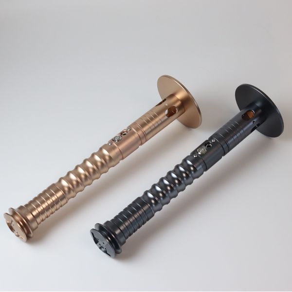 

lgt lightsaber -metal hilt force fx heavy dueling light saber infinite color changing with 9 sound fonts sensitive smooth swing c0123