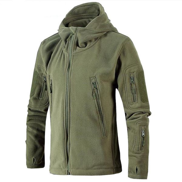 

winter military tactical outdoors softshell fleece jacket men us army polartec sportswear clothes warm casual hoodie coat jacket mode 6a, Black;brown