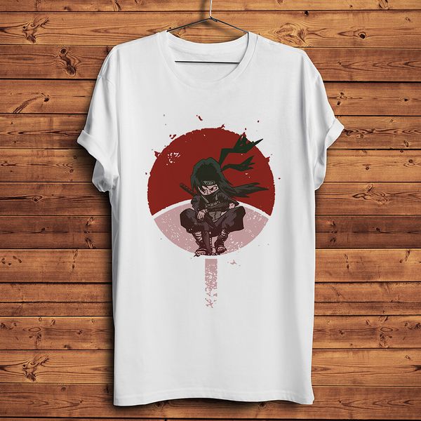 

itachi uchiha squat on the pole anime summer white casual tshirt short sleeve ga naruto streetwear tee hooded sweatshirt hoodie men t shirt