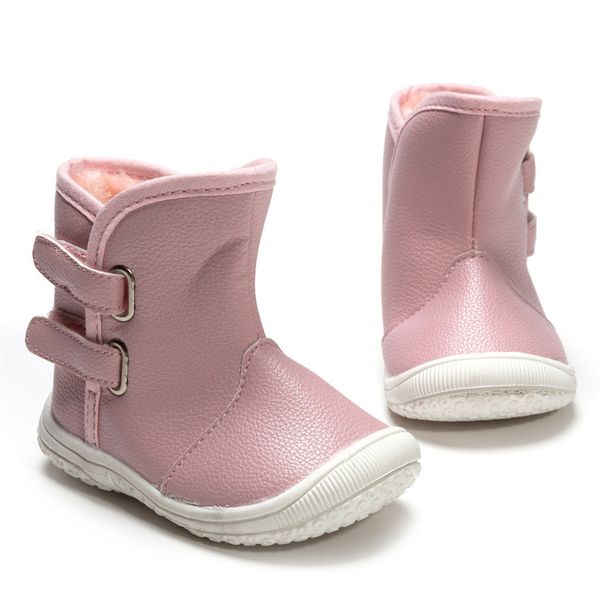 

kids witner autumn new children's boys and girls high-thicken warm snow cotton boots sneaker shoes, Black