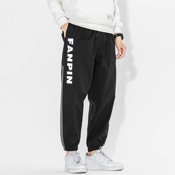 

yoyoo new autumn men clothing men pants oversized streetwear cargo pants casual loose men's man1, Black