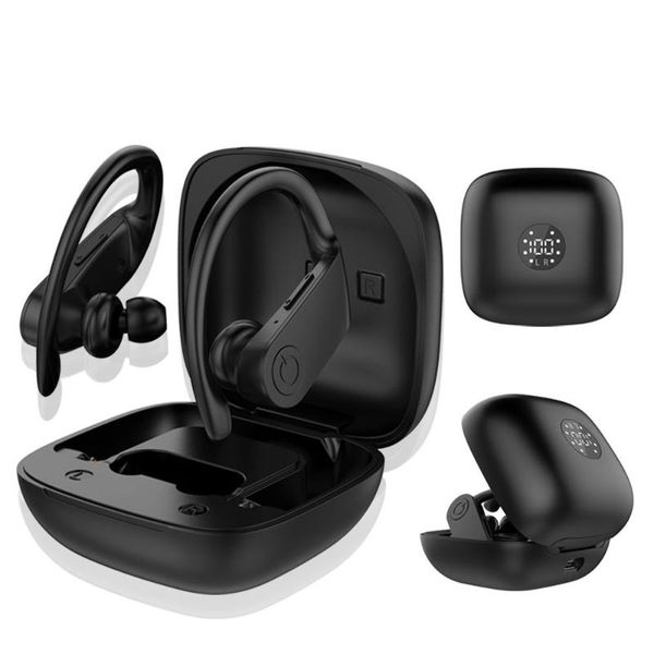 

new arrival bluetooth earphones wireless headphones led tws earbuds sport headset noise cancel waterproof earphone headphone