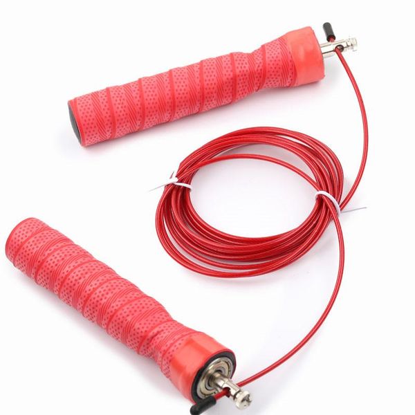 

itstyle регулируемый стальной провод crossfit скорость кожаной повязки пота пота ручка не скольжения ультра легкий подшипник гоночный канат