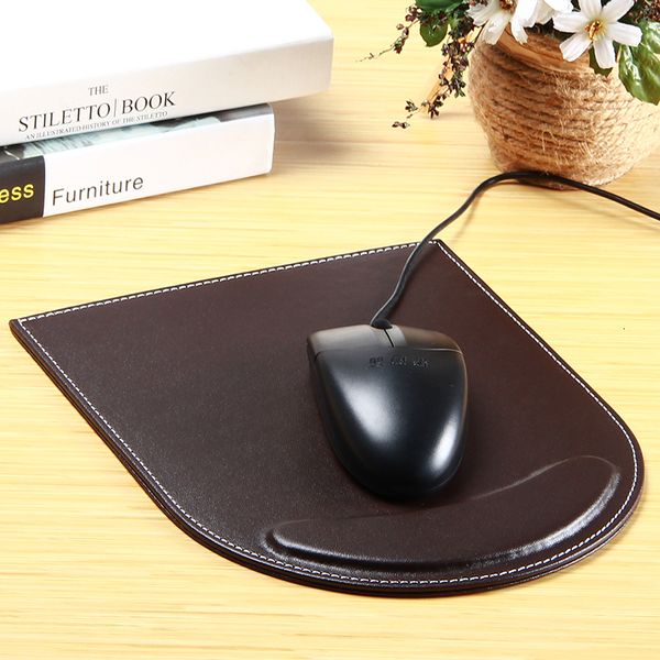 

124dzlst - high grade non slip high grade leather mouse pad, for office and business, with pillow, embedded mouse pad = 124