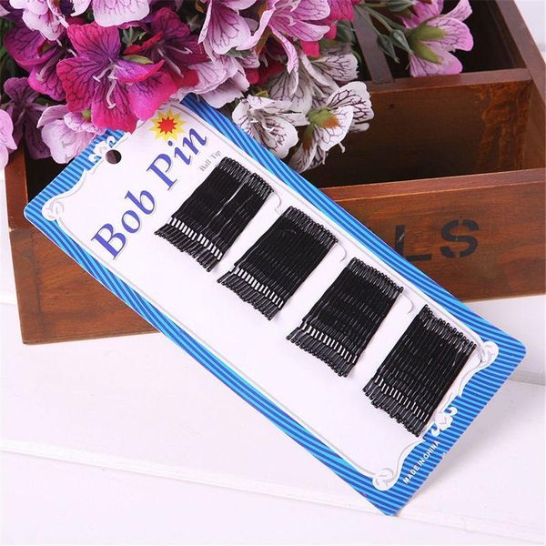 

60pcs straight wave black hair clips for women salon invisible bobby pins hairgrips barrettes simple hair accessories swy wmtyoq