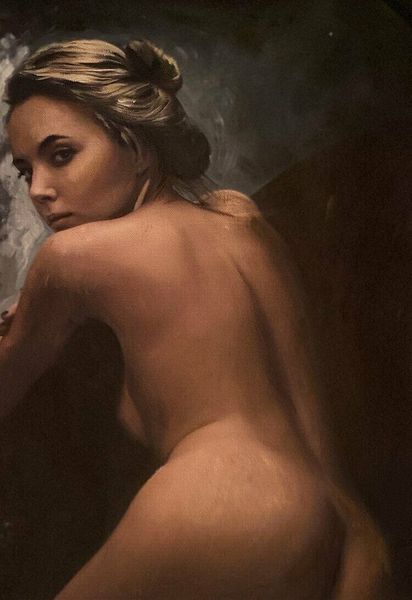 

nude curvy pretty woman teen girl home decoration handpainted &hd print oil painting on canvas wall art canvas pictures 210122