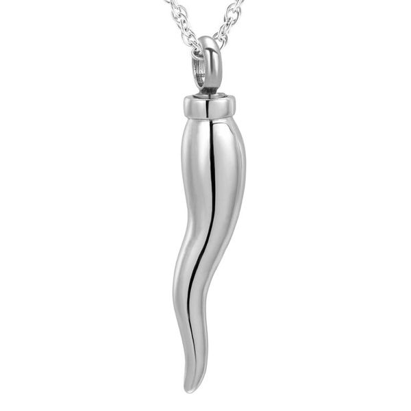 

stainless steel pepper cremation ashes necklace urn pendant hold human/pet ash keepsake jewelry with gift box and fill kit, Silver