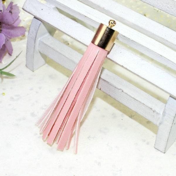 

12pcs lot personalized suede tassel pendants leather tassels for keychain bag cellphone pendant home decoration diy accessories h jllplx