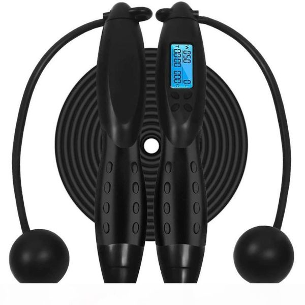 

quality3m digital counting speed skipping counter wireless jump rope indoor outdoor gym fitness cordless calorie skipping rope fitnes