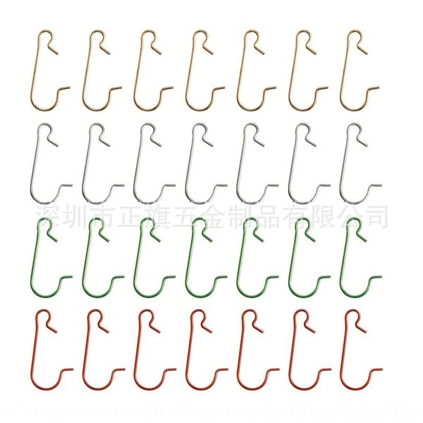 

x2pgn 30mm gold ilver green red four with tree red and ilver green and gold chritma hook color hook christmas s decoration iltg7