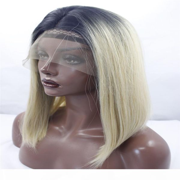 

lace front wigs mixed blonde ombre silky straight synthetic lace front wigs with dark roots natural heat resistant fiber hair blond kabell, Black;brown
