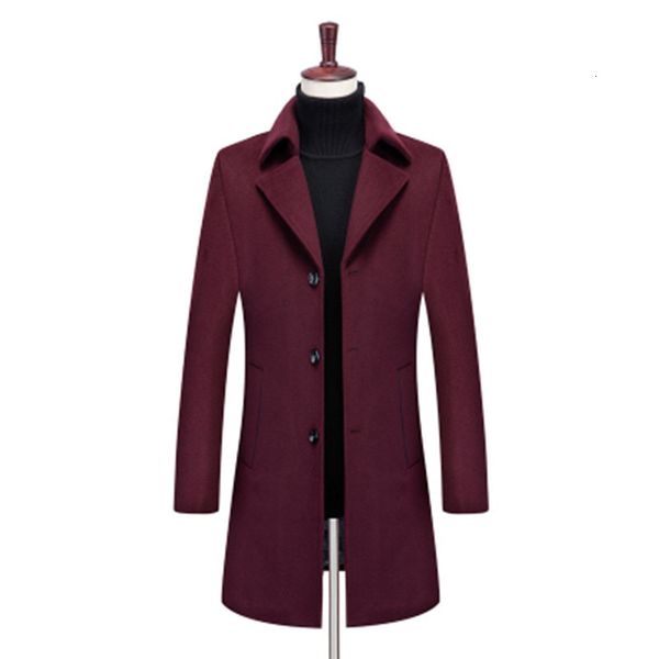 

2021 autumn winter new man's single coat quality wool and mixtures jacket gmnu, Black