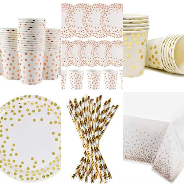 

tmxjk одноразовые 9-дюймовые одноразовый костюм точка костюм соответствия поставки горячей розы золотой vw9pf бумажный стаканчик набор бумаг