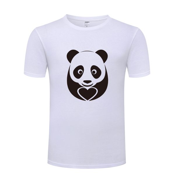 

panda with heart creative men's t-shirt t shirt men 2018 new short sleeve o neck cotton casual tee sport hooded sweatshirt hoodie