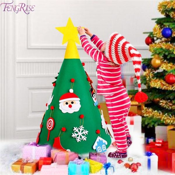 

christmas decorations fengrise artificial tree felt ornaments decoration for home 20211
